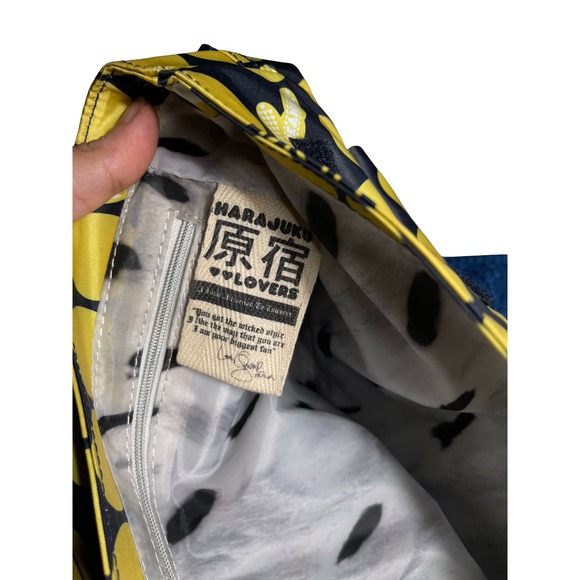 Marukuma Lovers Harajuku Crossbody Bag Yellow Polka Dot Kawaii Y2K - Picture 7 of 11